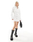 COLLUSION denim shirt mini dress in white Белый, 42 - фото #1