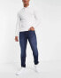 Фото #8 товара Jack & Jones Intelligence Liam skinny fit jeans in mid blue wash