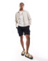 Фото #1 товара Hollister textured linen chore jacket in beige