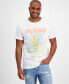 ფოტო #1 პროდუქტის Men's West Coast Short Sleeve Crewneck Graphic T-Shirt