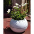 RIVIERA GRANIT BOULE runder Blumenkasten - Kunststoff - Durchmesser 40 cm - Wei