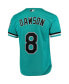 Фото #4 товара Men's Andre Dawson Teal Florida Marlins Fashion Cooperstown Collection Mesh Batting Practice Jersey