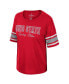 ფოტო #2 პროდუქტის Women's Scarlet Ohio State Buckeyes I'm Gliding Here Rhinestone T-shirt