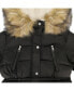 ფოტო #2 პროდუქტის Girl's Faux Fur Trim Warm Winter Parka Coat with Cinch Waist, Kids