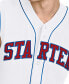 Фото #3 товара Men's Regular-Fit Logo Embroidered Sleeveless Button-Down Baseball Jersey