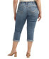 ფოტო #2 პროდუქტის Plus Size Suki Mid Rise Curvy Fit Capri Jeans