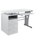 Фото #11 товара Desk With Three Drawer Single Pedestal And Pull-Out Keyboard Tray