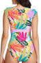 Фото #2 товара Bleu Rod Beattie MULTI Wild at Heart Cap Sleeve Mio One-Piece Swimsuit US 12