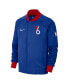 Куртка для мужчин Nike Philadelphia 76ers 2022/23 City Edition Showtime Thermaflex синяя, белая full-zip Бело-синий, XS - фото #3