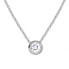 Silver necklace with cubic zirconia 476 001 00119 04