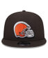 Men's Brown Cleveland Browns 2024 NFL Draft 9FIFTY Snapback Hat Коричневый - фото #2