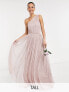 Фото #1 товара Anaya With Love Tall Bridesmaid tulle one shoulder maxi dress in pink