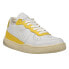 Diadora Mi Basket Row Cut Lace Up Mens White, Yellow Sneakers Casual Shoes 1762