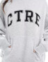 Фото #6 товара The couture club varsity hoodie in grey marl