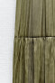 Фото #8 товара Плиссированная юбка из сатина ZARA