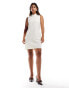 Фото #1 товара Closet London high neck sleeveless mini dress in ivory