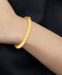 ფოტო #2 პროდუქტის Polished Croissant Twist Bangle Bracelet in 14k Gold-Plated Sterling Silver