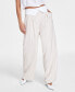 Фото #1 товара Women's Foldover-Waist Wide-Leg Pants, Created for Macy's