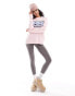 Фото #4 товара Threadbare Ski oversized printed jumper in pink