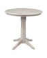 36" Round Top Pedestal Table - 34.9"H