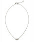 Faux Stone Pave YES Block Bib Necklace