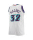 Men's Karl Malone White Utah Jazz Big and Tall Hardwood Classics Jersey