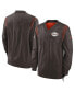 Фото #2 товара Men's Brown Cleveland Browns Sideline Team ID Reversible Pullover Windshirt