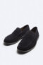 Penny strap split leather loafers