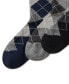 Фото #3 товара Men's Socks, Extended Size Argyle Dress Men's Socks 3-Pack