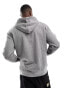 Levi's hoodie with small central logo in grey