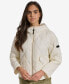 Фото #1 товара Women's Cropped Hooded Diamond Quilted Coat