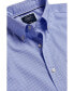 ფოტო #4 პროდუქტის Men's Slim Fit Button-Down Collar Non-Iron Stretch Mini Gingham Short Sleeve Shirt