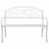 Bench Alexandra House Living White Iron 53 x 91 x 153 cm