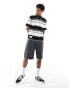 Фото #3 товара Aape By A Bathing Ape stripe short sleeve boxy fit t-shirt in multi