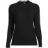 Фото #4 товара Women's Cotton Drifter Cable Crew Neck Sweater