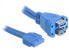 Фото #2 товара Delock 82942 - 0.45 m - USB 3.2 Gen 1 (3.1 Gen 1) - Female/Female - 5000 Mbit/s - Blue