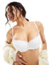 Ann Summers Bridal Sexy Lace padded balconette bra in white