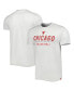 Men's Ash Chicago Bulls Turbo Tri-Blend T-shirt