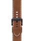 ფოტო #5 პროდუქტის Men's Swiss Chronograph Supersport T-Sport Brown Leather Strap Watch 46mm