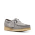 Фото #3 товара Clarks Wallabee 26169921 Womens Gray Leather Oxfords & Lace Ups Casual Shoes