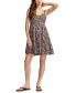 Women's Cinched Bodice Mini Dress Raven Multi, XL - фото #1