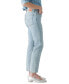 ფოტო #3 პროდუქტის Women's Wedgie Straight-Leg High Rise Cropped Jeans