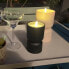 Tischleuchte fr den Auenbereich BRILLIANT LOVERE Kunststoff 3 W Kerzenform Beige und Hellbraun
