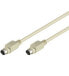 Фото #1 товара Wentronic PS/2 Keyboard and Mouse Cable - 5 m - 5 m - 6-p Mini-DIN - 6-p Mini-DIN - Male - Male - Beige