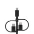 Belkin BOOST CHARGE - 1 m - USB A - USB C/Micro-USB B/Lightning - Black