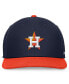 Фото #3 товара Men's Navy, Orange Houston Astros Evergreen Two-Tone Snapback Hat
