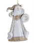 Фото #1 товара K&K Interiors 5In Resin Santa Christmas Ornament White