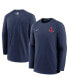 Фото #1 товара Men's Navy Boston Red Sox Authentic Collection Logo Performance Long Sleeve T-shirt