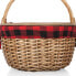 Фото #21 товара Country Red & Black Buffalo Plaid Picnic Basket