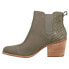 Фото #3 товара TOMS Everly Pull On Round Toe Booties Womens Green Casual Boots 10020213T-310